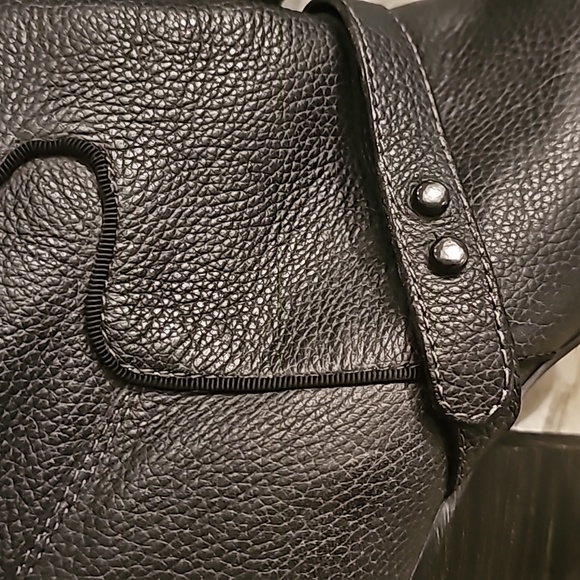 Sam Edelman Naharra Knee High Graphite Leather Heeled Boots Size 8.5 - Picture 11 of 16